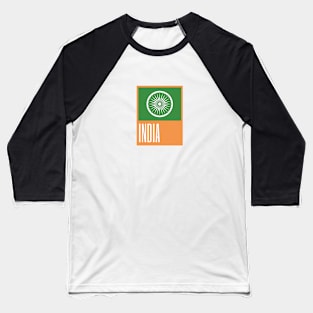 India Country Symbols Baseball T-Shirt